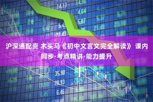 沪深通配资 木头马《初中文言文完全解读》 课内同步·考点精讲·能力提升