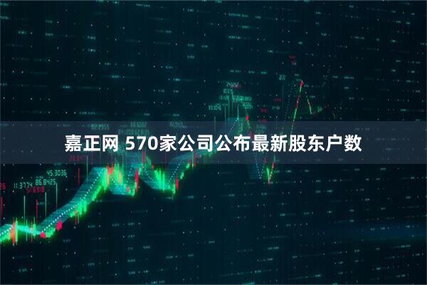 嘉正网 570家公司公布最新股东户数